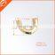 Good quality gold metal shining U shape metal garments and bag making accessories