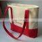 Cotton Canvas Beach Tote Bag with Lining