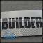 Hot Sale Shiny Silver Metal Brushed and Engraved Painting Aluminum Label with Custom Name Design
