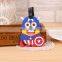 Custom 2d superman soft silicone luggage tag/ rubber bag tag/ pvc luggage tag