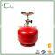 2KG portable cooking lpg gas cylinder for BBQ