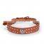 Best selling double drainage drill smooth peach heart pet collar cat dog collar PU dog chain
