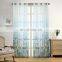 Wholesale linen polyester printing flower design home curtain