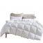 White Color Cotton Downproof Fabric Goose Feather Down Duvet Quilt
