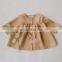 Autumn cotton and linen cardigan 2-piece baby girl jacket shorts children's suit