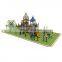 Multifunctional galvanized steel  fitness equipment ,with   outdoor playground slide  for adults
