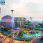 Professional Family Water Slide Garden Giant Fiber Glass Water Slide