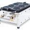 Gas 6 pieces fat burning poo waffle iron poo burning waffle baker waffle making machine gas