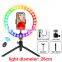 High quality live broadcast 10 inch 32 color  beauty makeup rgb colour led selfie ring fill light