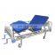 Hospital furniture 3 functions 2 cranks cheap electric folding hospital bed