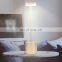 Amazon Custom  aluminum acrylic battery rechargeable lamp restaurant decorative LED  side table lamp