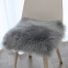 Popular Grey Color Long Wool Animal Fur Pillow Australian Real Sheepskin Fur Pillow Hot Sale in Europe