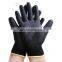 Black Polyurethane Dipped General Duty Work Gloves Anti-static PU Coated Electronic Gloves For Gardening Painting