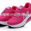 hot selling ladies women comfortable breathable high heel mesh lose weight sport waking shoes