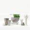 Home Modern Nordic Luxury Decoration Stripe Ceramic Silver Flat Vase