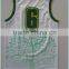 full sublimation customized latest desidn men's blank basketball singlet with number, white