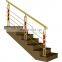 A158 Ss Round Tube Balustrade Stair Stainless Steel Gold Pipe Railing Handrail Design