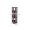 3-Shelf Space Saving Slim Open Wood Shelving Unit