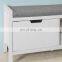 White Shoe Bench Shoe Rack Shoe Cabinet Hallway Storage Bench With Seat Cushion