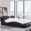 black color Modern leather bed