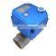 mini CWX-25S 2-way ball valve CR04 CR03 BSP NPT DN15 DN20 CWX-25S 110v motorized ball valves