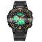 2018 OHSEN AD1705 Мужские водонепроницаемые часы с LED-дисплеем, кварцевые электронные, черные хронографы, функциональные наручные часы