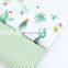 Green Cartoon Cactus Fabric Grid Dot Solid Color Fabric Wholesale Baby Bedding Fabric