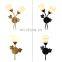 Modern Luxury Metal Home Bedroom Gold Decorative Indoor Lighting LED Glass Sconce Wall Lamp