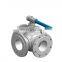 Advanced Technology 1/2 Yellow Handle Ss304 Stainless Steel Steam Oven Floating 3 pcs Ss Mini Pex Ball Valve For Sour Liquid
