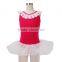 Hot Sale Sleeveless Leotard with Ballet Dance Performance Tutu Skirt For Kids