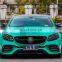 Genuine Front Car Bumper For 17-19 Benz E Class W213 upgrade E63S AMG Wide-Body Kits Grille Fenders Hood Rear Diffuser With Tips