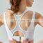2023 New Style Adjustable Fixed Pads Shockproof Gym Sports Bra Women Sexy Mesh Workout Trainig Fitness Wear High Impact Bra Top