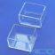 Transparent Clear Fused Quartz Glass Flat Bottom Crucibles