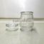 wholesale 150ml 5oz glass candle jars with glass lids