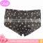 Simple elegant muti-pattern black women bra panty/boyshorts/underpants