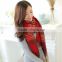 High quality 2016 Bohemian Style acrylic warm woman fashion plaid poncho