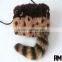 100% real Raccoon tails keychain for bag accessories