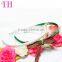 wholesale China white wide satin bow knot covered metal hairband teenage girls headband