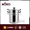 Stainless steel large cooking pot with glass lid