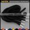 Eco-friendly apparel cotton drawcord shoelace drawstring with Painted Metal Tips