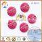 Fashion design ladies pink round jean metal buttons for clothes