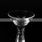 Clear customized size open wide mouth leadfree square heavy bottom base martini glass