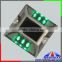6 LED Double Side 2014 Most Popular Solar Cat Eyes of White Green Red Blue Yellow Light