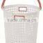 Round portable laundry basket