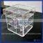 clear Acrylic flower vase/small acrylic flower display case /decorate acrylic flower display box