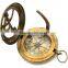 Brass Magnetic Direction Sundial Compass -pendant compass push button compass13327