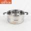 Multi-layer stainless steel steamer cooking pot with steel lid bakelite handles