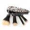 Essential 4pcs make up cosmetic brush with animal print bag