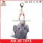 customize soft elephant keychain toys cheap plush animal keychain