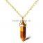 Girls and boys fashional hexagon prism crystal pendant necklace                        
                                                Quality Choice